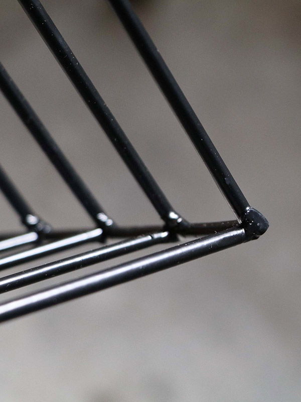 ワイヤー・プレートラック／L ブラック｜キッチン収納｜オルネ ド