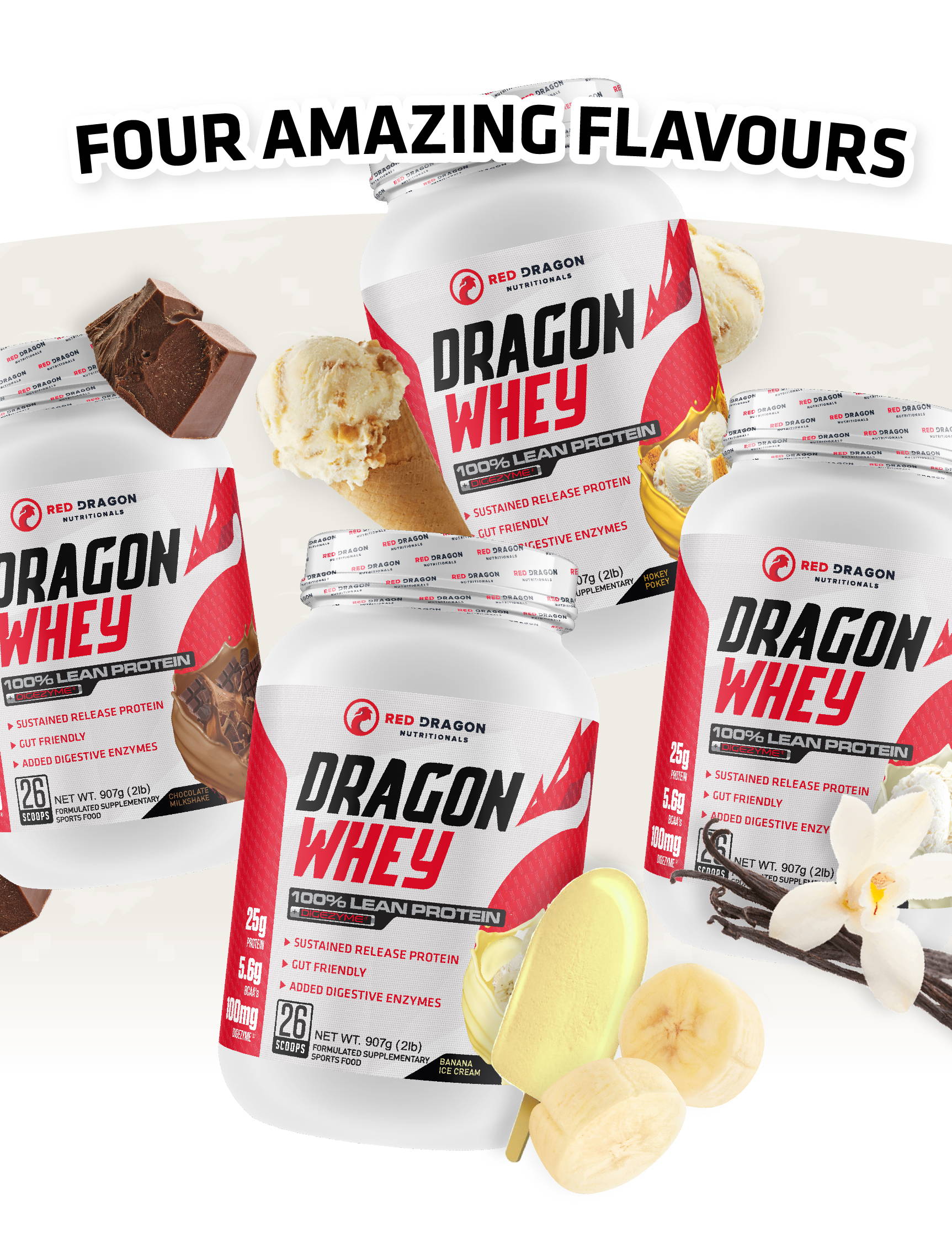 Dragon proteinページ Protein Mix, Dragon Superfoods, (200g)