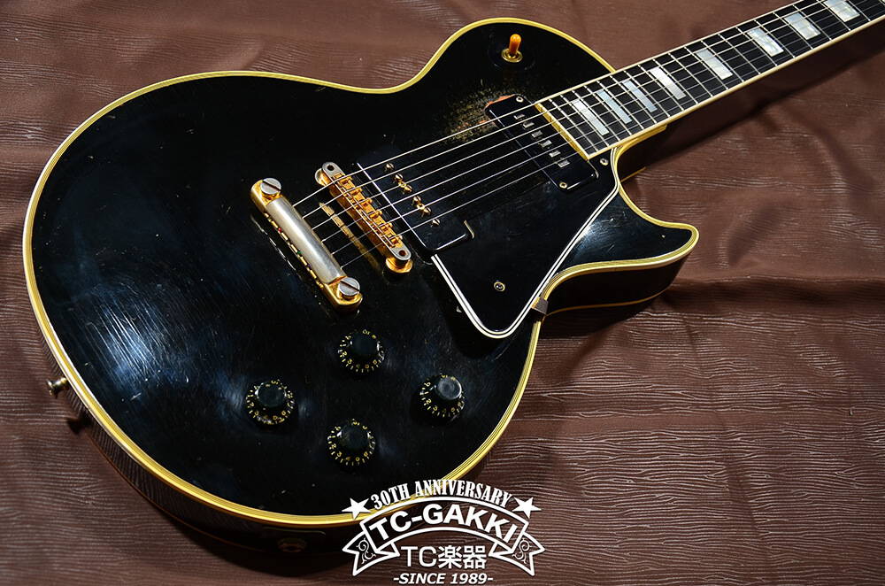 ホワイト ハードケース付 個人工房製 レスポールカスタム仕様 ゴールドパーツ