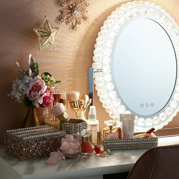 Francfrancのブリエハリウッドミラーでかわいいメイクスペース作りを