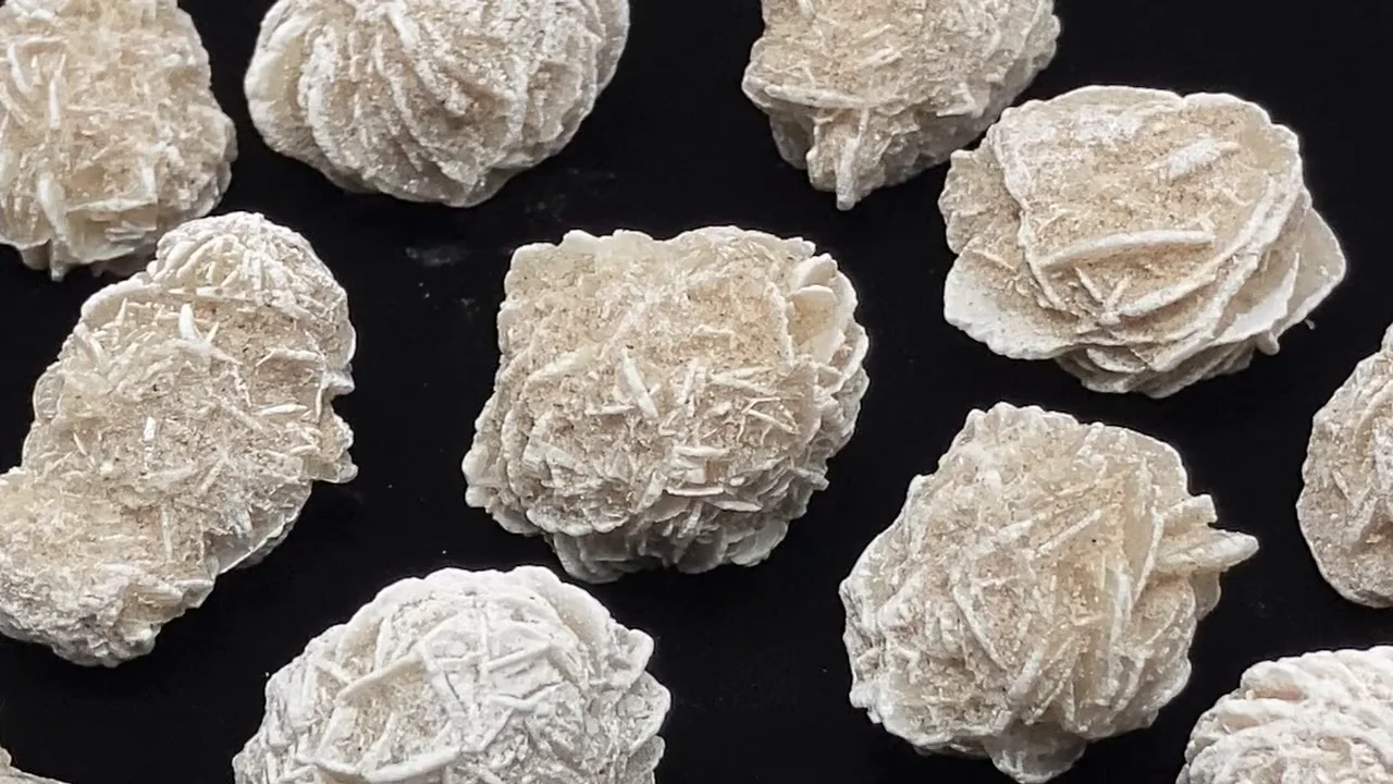 メキシコ産デザートローズ（セレナイトローズ） クラスター 5個