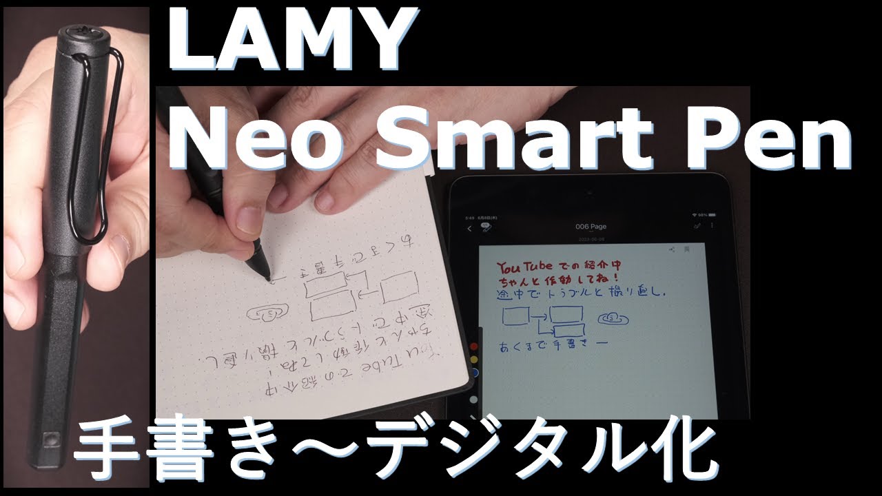 LAMY Neo Smart Pen：手書きとデジタルの融合？専用ノートとセットで