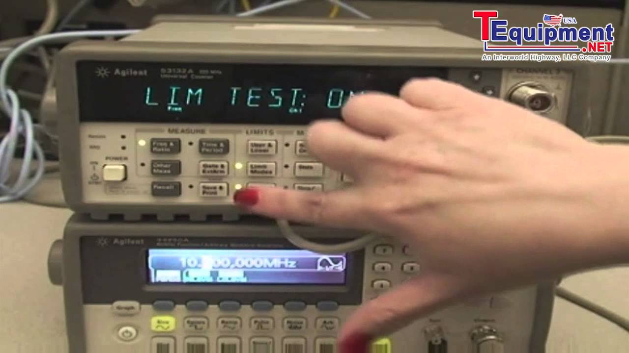 Frequency Limit Testing Using an Agilent 53131A, 53132A or 53181A