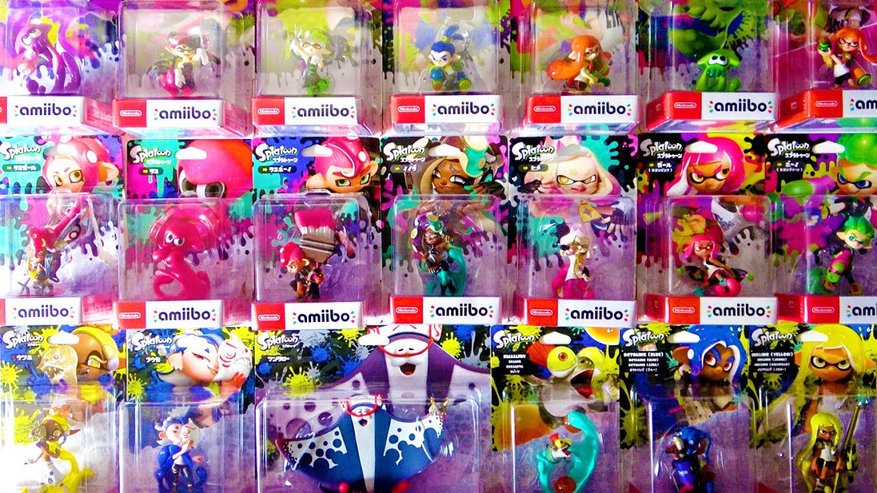 I've finally collected all of the Splatoon amiibo that have been