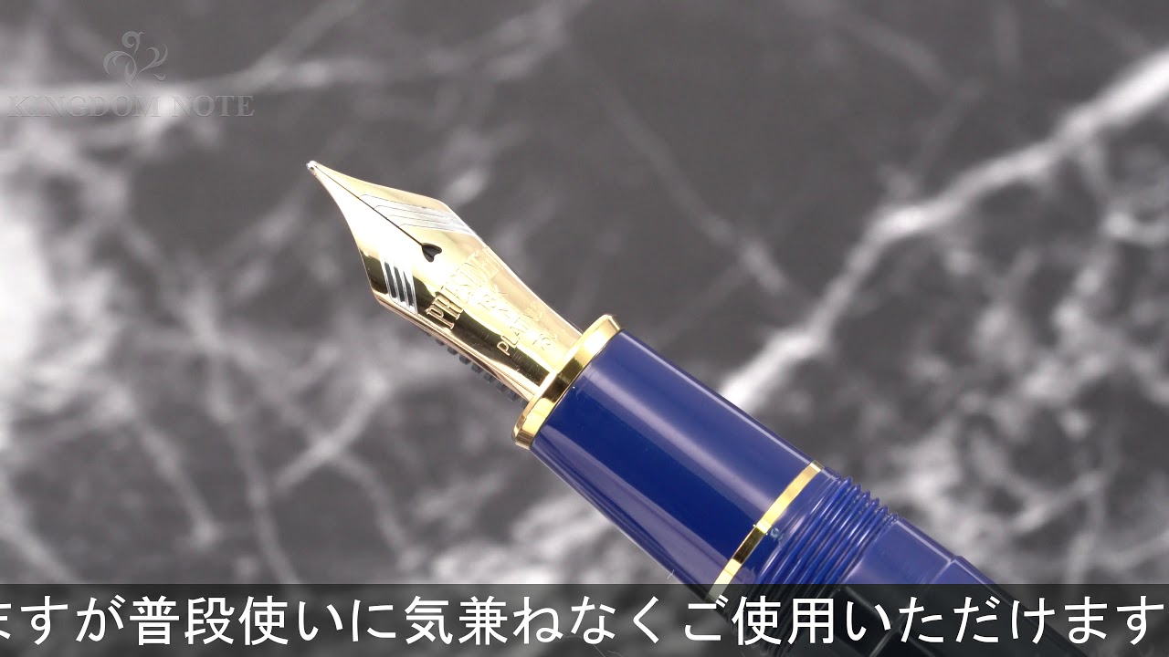 PLATINUM 万年筆 ネイビー F字 金ペン PLATINUM 万年筆 ネイビー F字