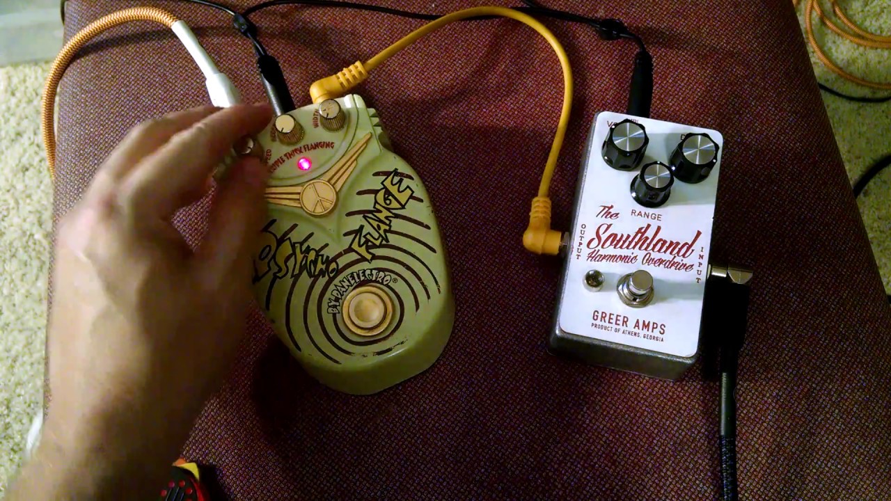 Danelectro Psycho Flange Flanger Pedal Demo - YouTube