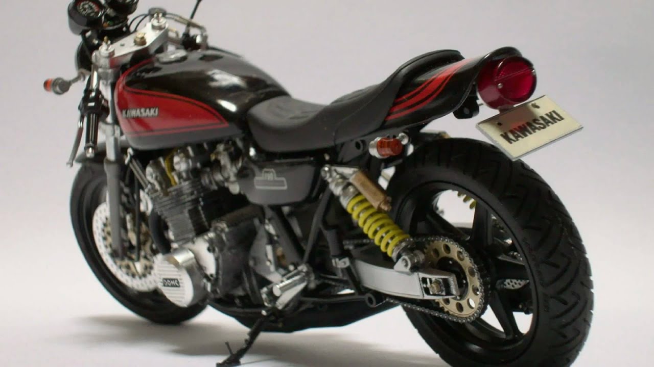 アオシマ 1／12 バイク Z2 カワサキKawasaki750ブラック完成品 1/12