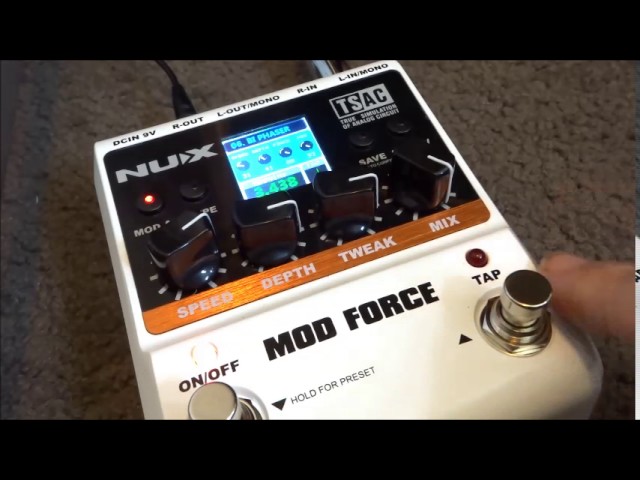 Nu-X Mod Force multi-modulation guitar effects pedal demo - YouTube