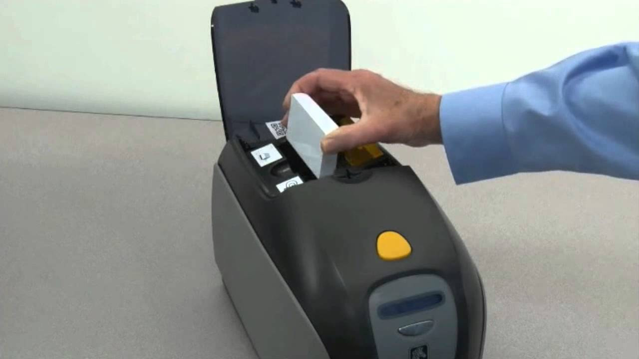 Zebra ZXP Series 1 ID Card Printer - How to Load Cards - YouTube