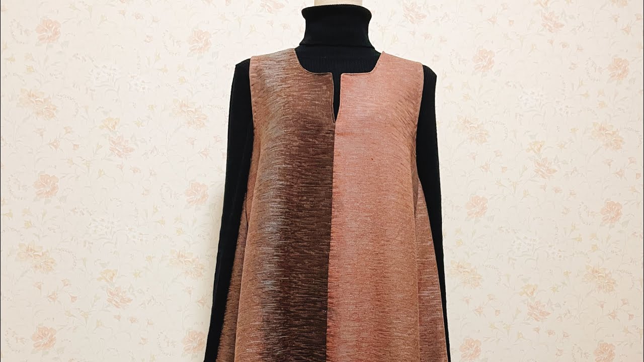 着物から作るノースリーブのAラインのワンピース♪ Make beautiful