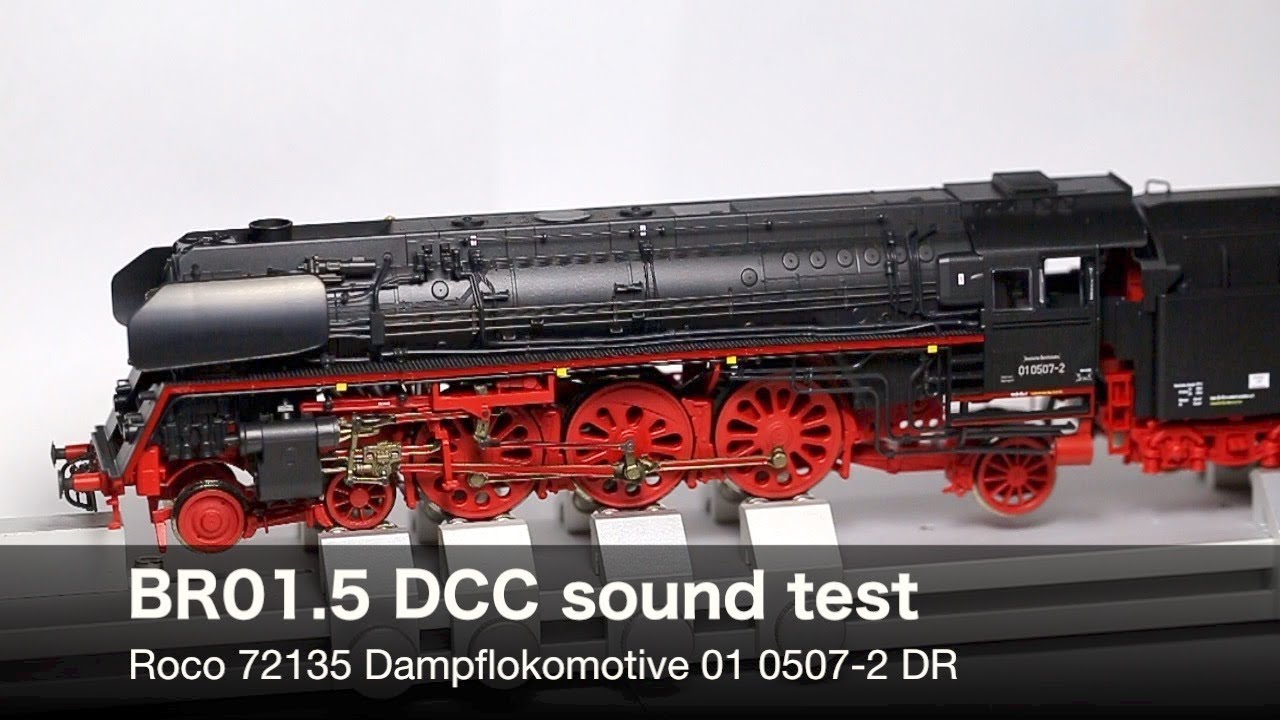 Roco 01.5 - BR01 507 + factory fitted DCC Sound - YouTube