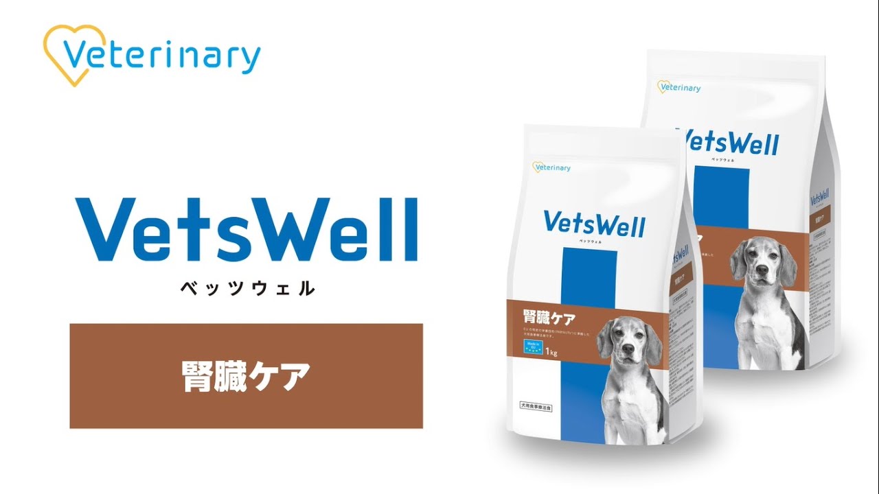 VetsWell ドッグフード腎臓ケア 3kg✕2袋 VetsWell ドッグフード腎臓