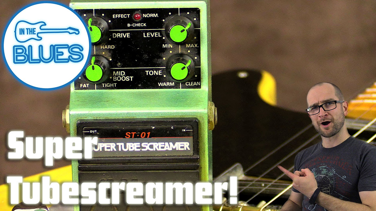 1980's Maxon ST-01 Super Tubescreamer Overdrive Pedal - YouTube