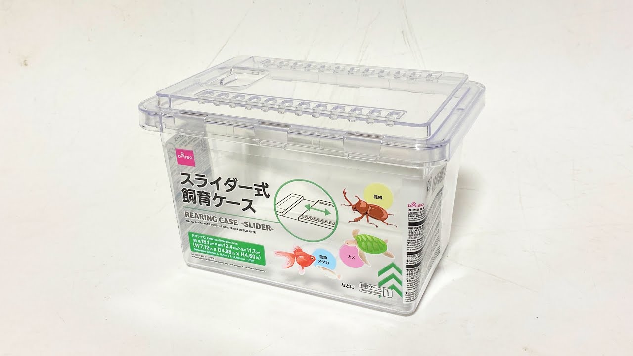 Thorough review of Daiso's new product, slider-type breeding case