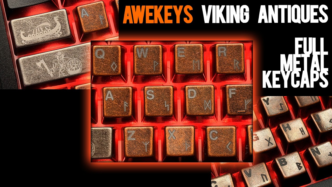 Awekeys Viking Antiques Full Metal Keycaps Review - YouTube