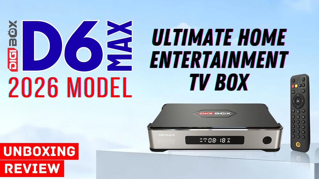 DIGIBox D6 Max Android TV Box Unboxing & Review | 8K Video, Voice