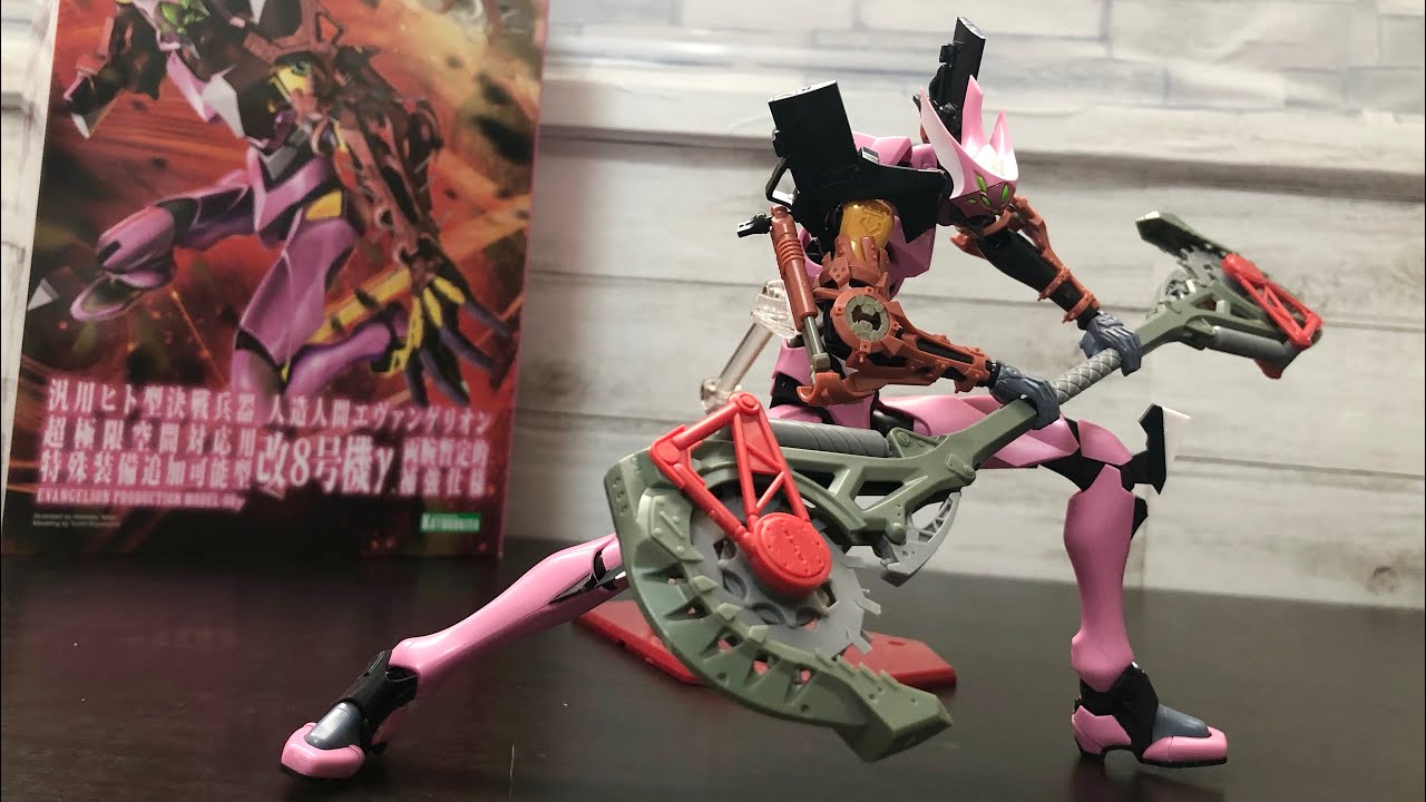 コトブキヤ】エヴァンゲリオン改8号機γレビュー(大迫力の丸鋸状大型