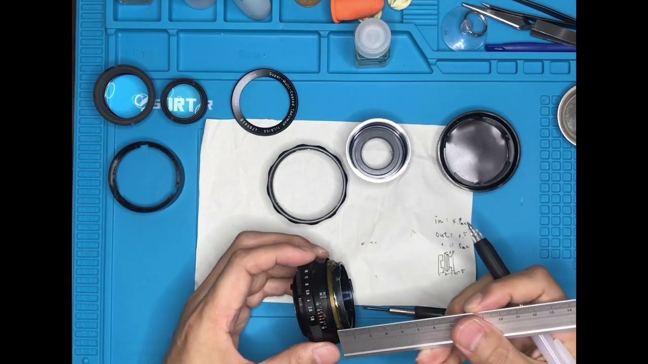 SMC Takumar 55mm f1.8【分解洗浄編】 - YouTube