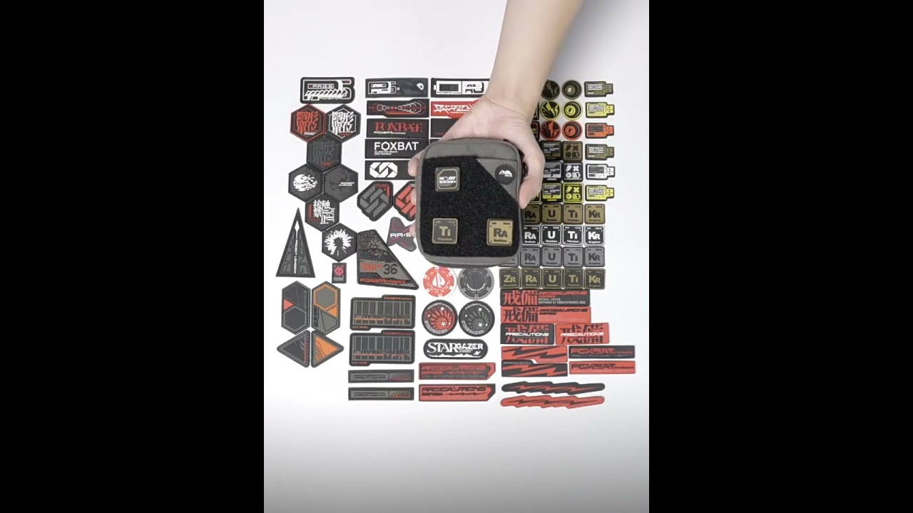 PA18新品153x78mm DEA ハニカム PVC パッチ ベルクロ 反射 PA18新品