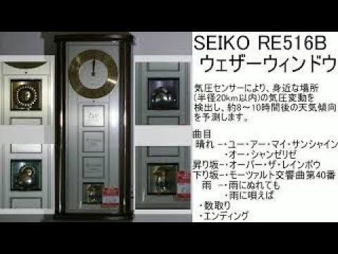 SEIKO からくり時計 天気予報 天候 RE516B ウェザーウィンドウ SEIKO