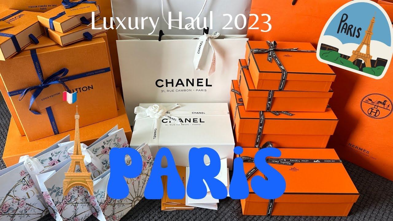My PARIS Luxury Haul 2023 - LV CHANEL HERMES DIOR - YouTube
