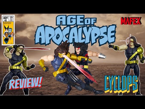 MAFEX 250 Age of Apocalypse Cyclops Figure REVIEW! - YouTube