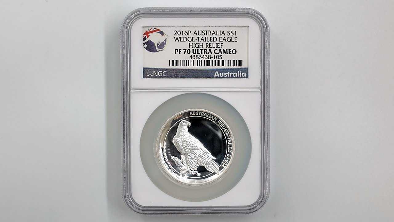 最高鑑定 NGC PF70 ウェッジテールイーグル ハイレリーフ 銀貨 2016
