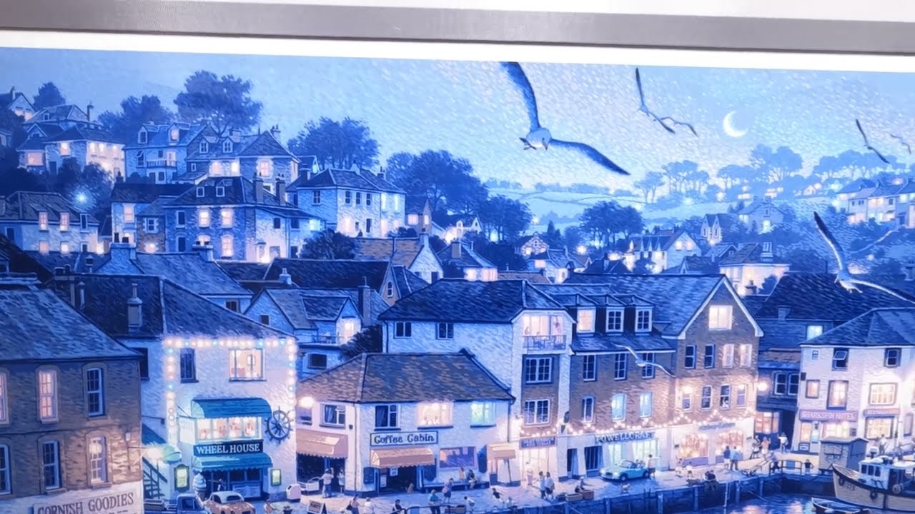 笹倉鉄平がシルクスクリーンの版画で制作した海の絵画「メヴァギッセイ