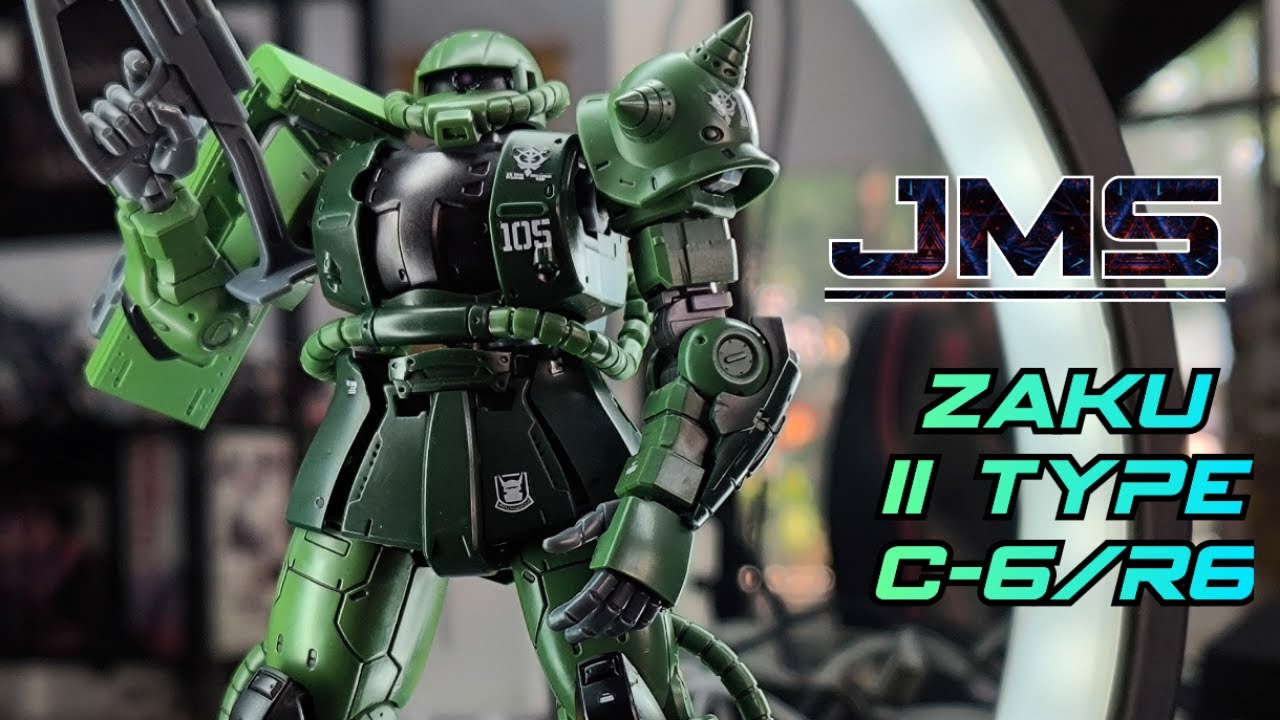 JMS ZAKU II TYPE C-6/R6 1/144 HG Model Kit Unboxing and Speed