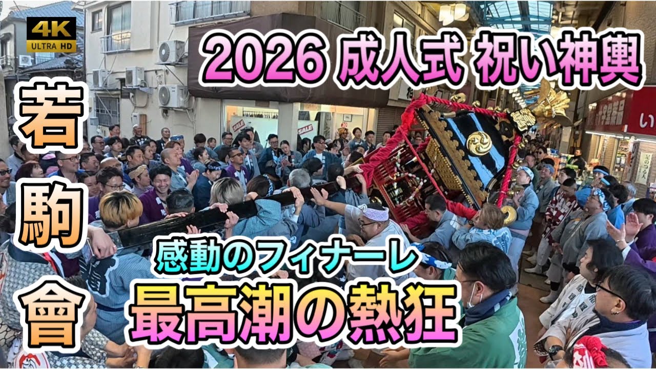 Wakakomakai 2026] Coming-of-Age Ceremony Mikoshi! An impressive 4K