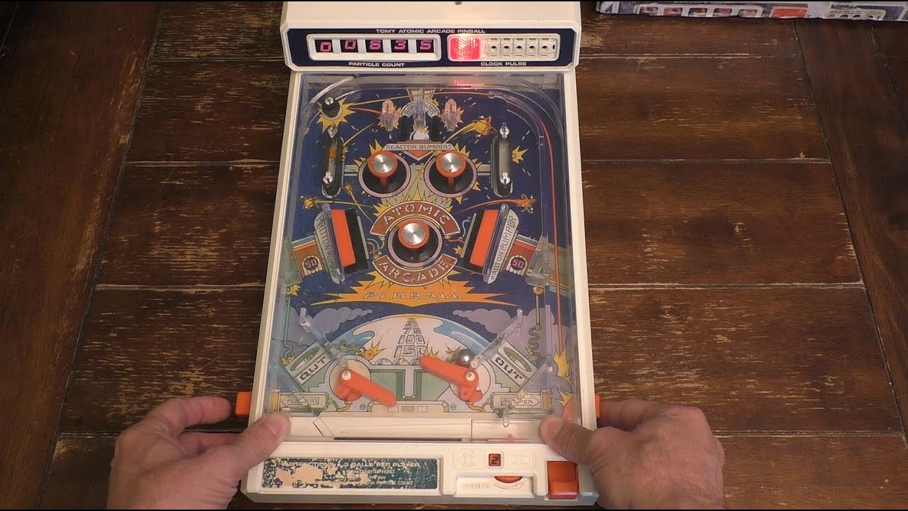 Retro Pinball Fun! Playing the 1979 Tomy Atomic Arcade - YouTube