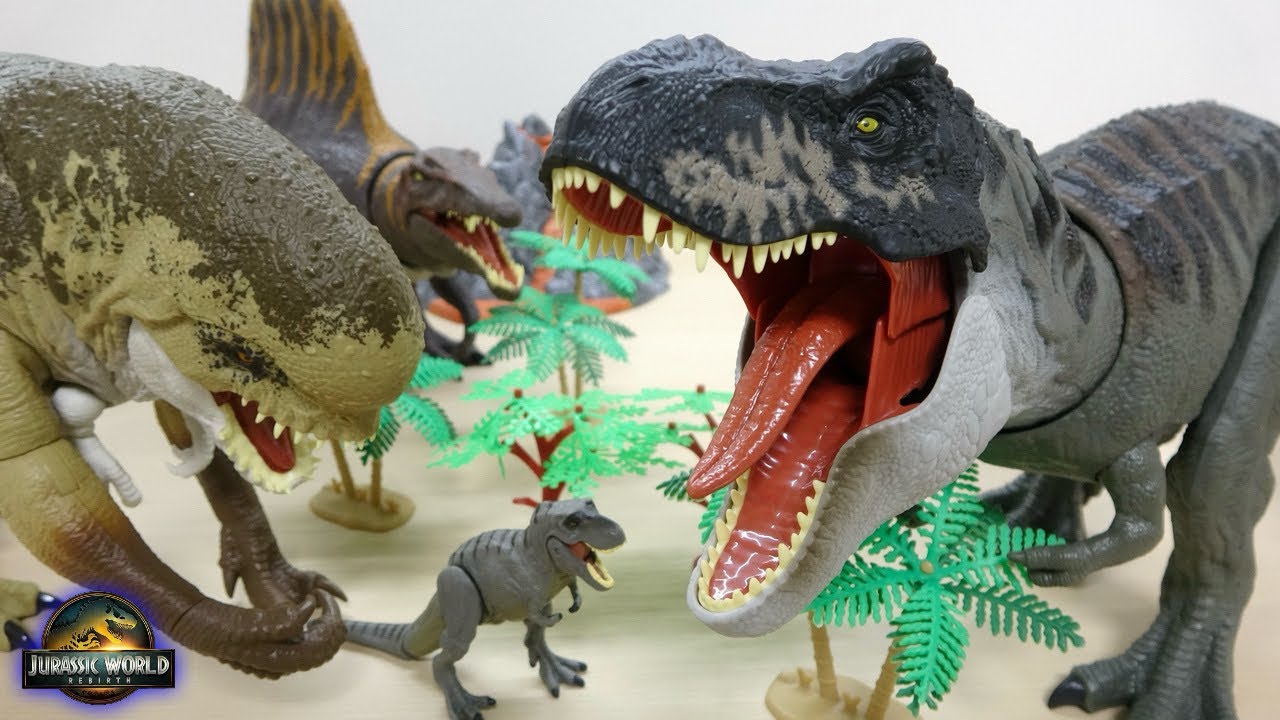 T-REXが噛み付いて吠える新アクション付きフィギュア! ジュラシック