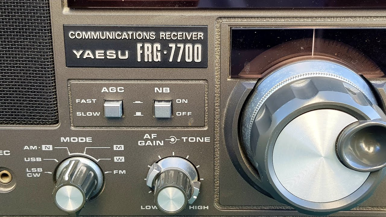 Yaesu FRG-7700 test part 1 - YouTube