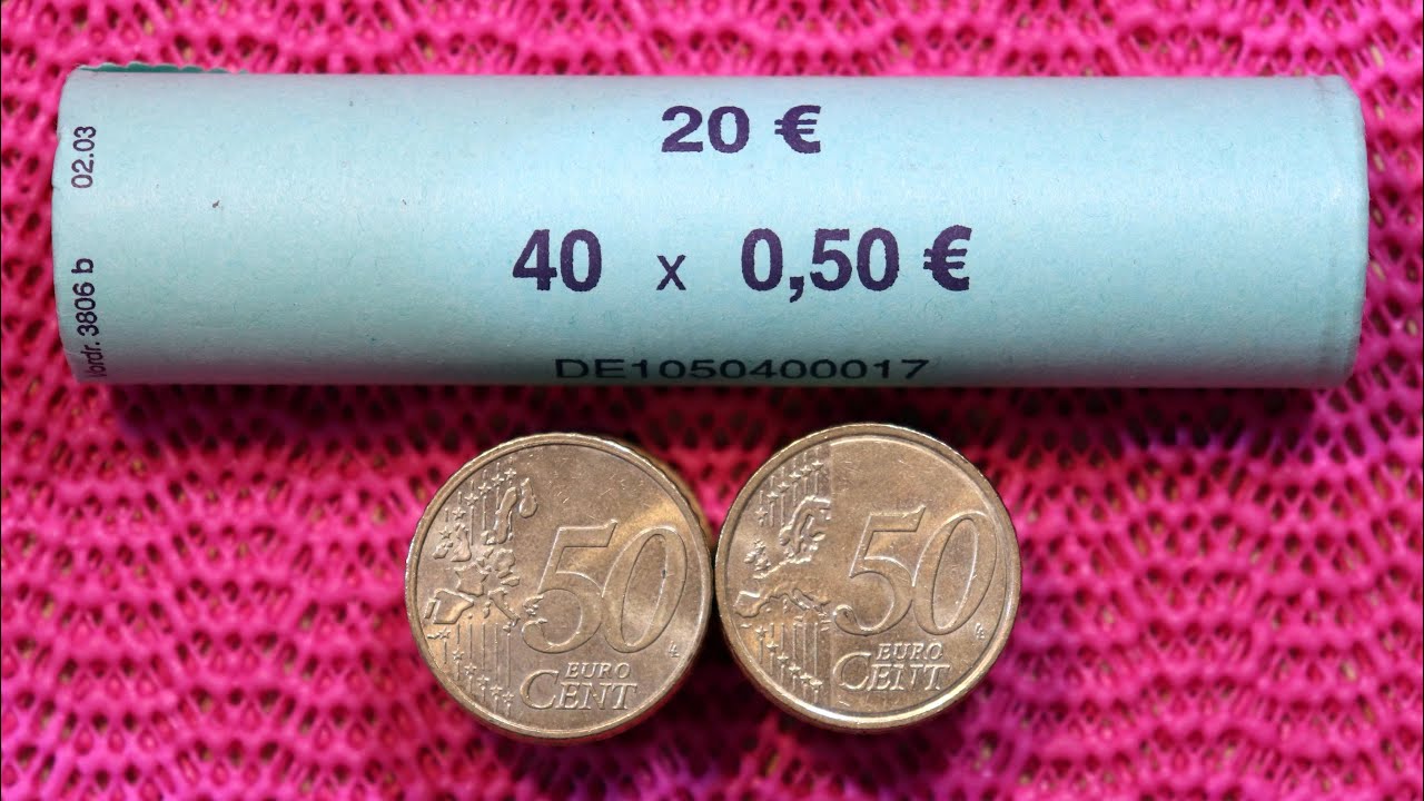 50 Cent Euro Coin Roll Hunting September 2025 - YouTube