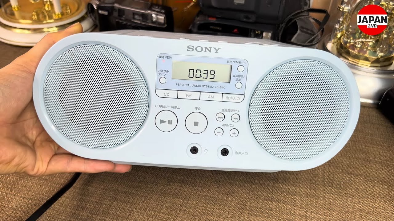 SONY ZS-S40 Personal Audio System Light Blue CD Radio パーソナル