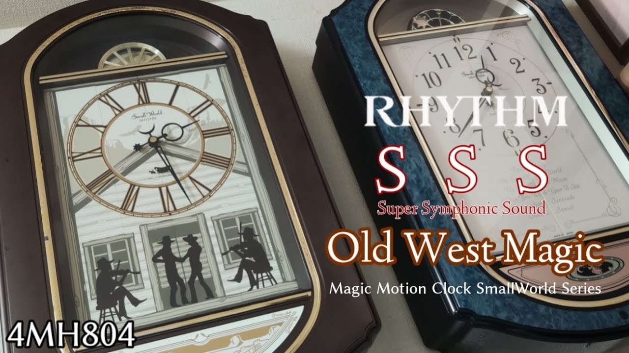 RHYTHM Joyful Essence Clock - 4MH417WU06（スモールワールド「Joyful