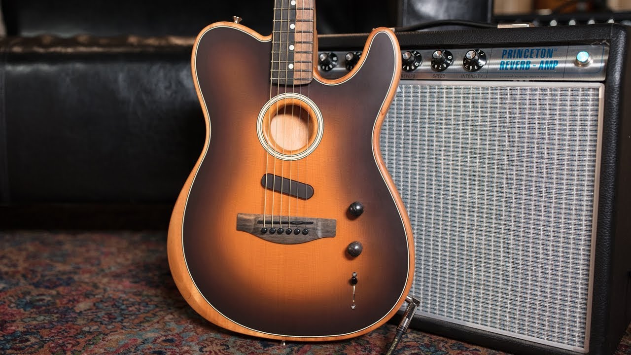 Fender American Acoustasonic Telecaster All-Mahogany Acoustic