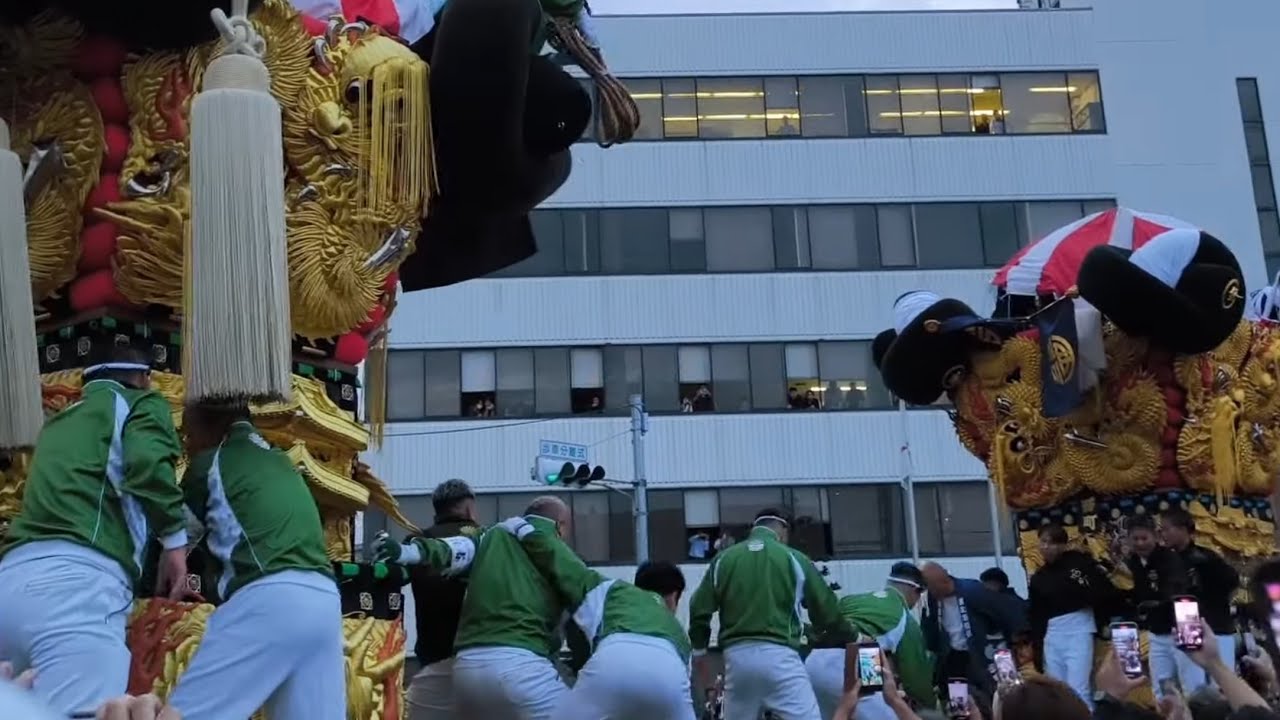 喧嘩】大乱闘勃発！西町太鼓台 vs 東町太鼓台！ 新居浜太鼓祭り2024