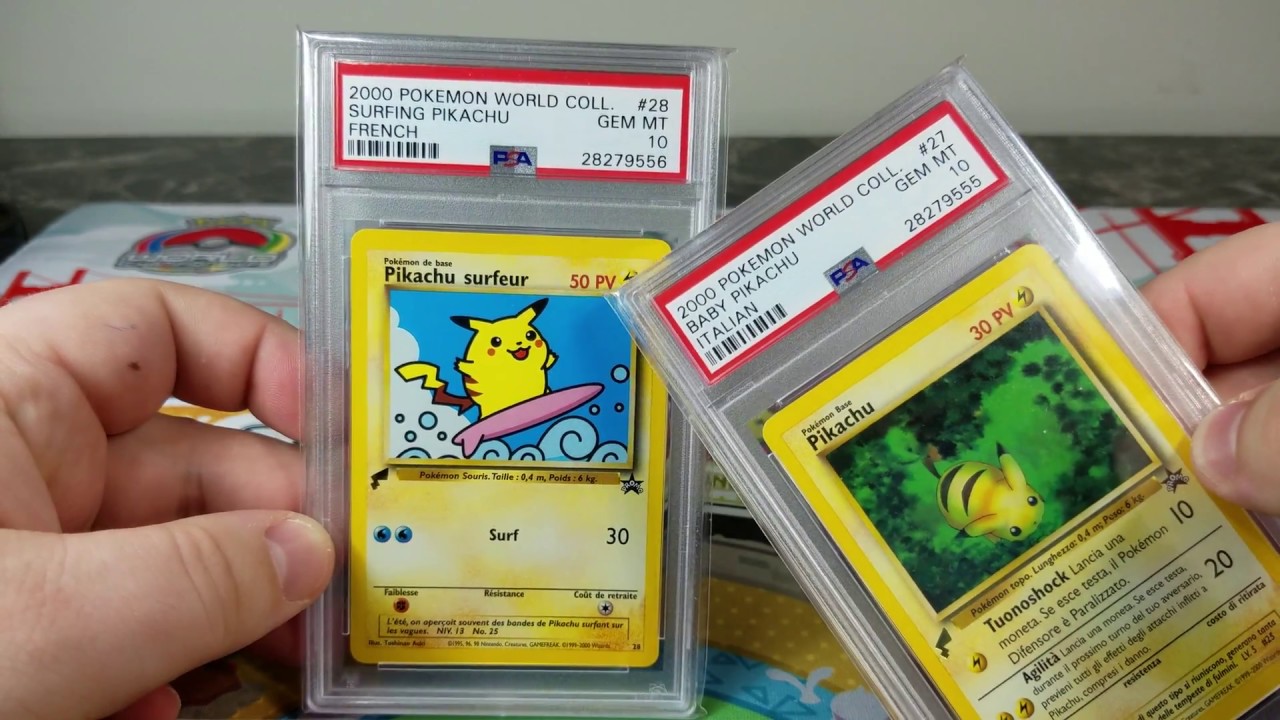 COMPLETE Pikachu World Collection in PSA 10 - YouTube