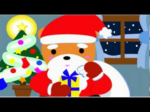 クマのサンタさん (クリスマスの動く絵本、童話、読み聞かせ) - YouTube