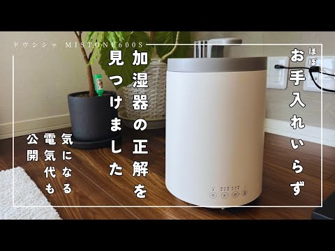 乾燥の季節におすすめのスチーム式加湿器「ドウシシャ mistone 600S
