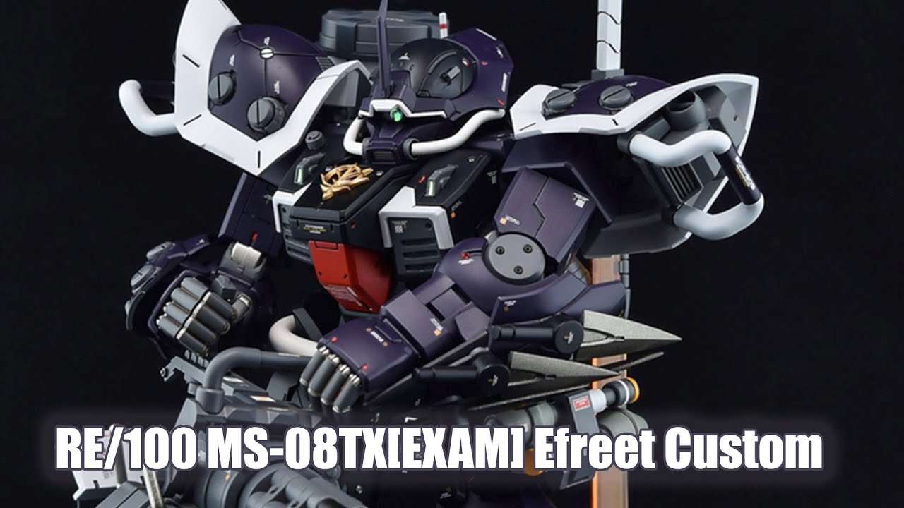 RE/100 MS-08TX[EXAM] Efreet Custom - Custom Build - YouTube