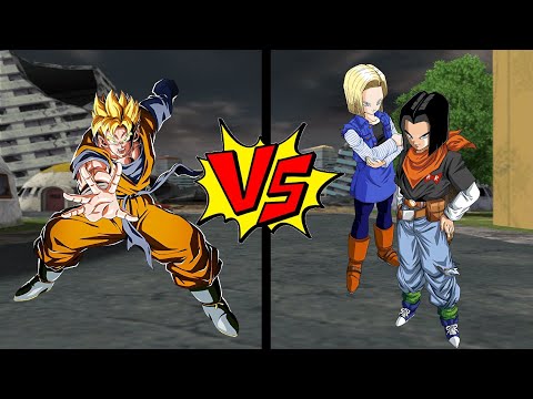 DBZ Sparking! METEOR 孫悟飯(未来) VS 人造人間17号＆18号 - YouTube