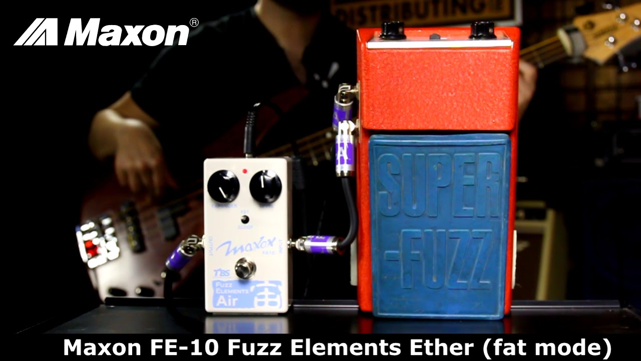 Maxon FA10 Fuzz Elements Air VS Univox Super Fuzz - Bass Demo