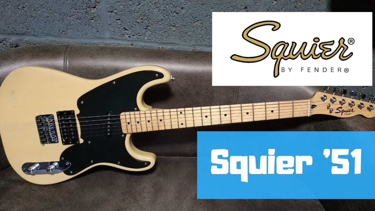 Squier By Fender 51 Vintage Blonde Guitar Review - YouTube