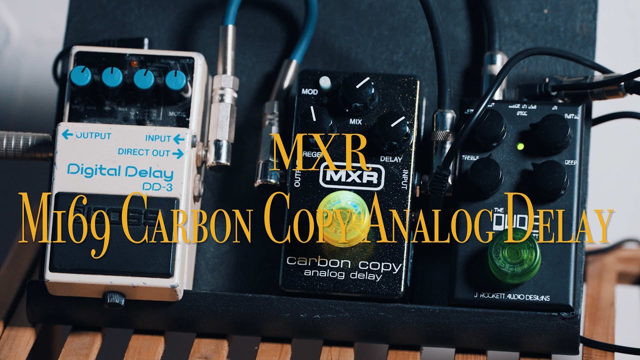 CAJ AC/DC StationⅢ＆MXR M169 carbon copy CAJ AC/DC StationⅢ＆MXR