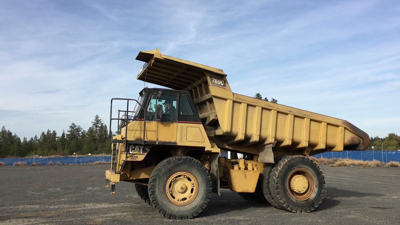 1978 Caterpillar 769C Ridgid Frame Haul Truck - YouTube