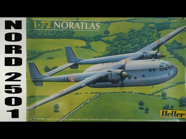 Classic 1/72 Heller Nord Noratlas 2501 Model kit box & sprue