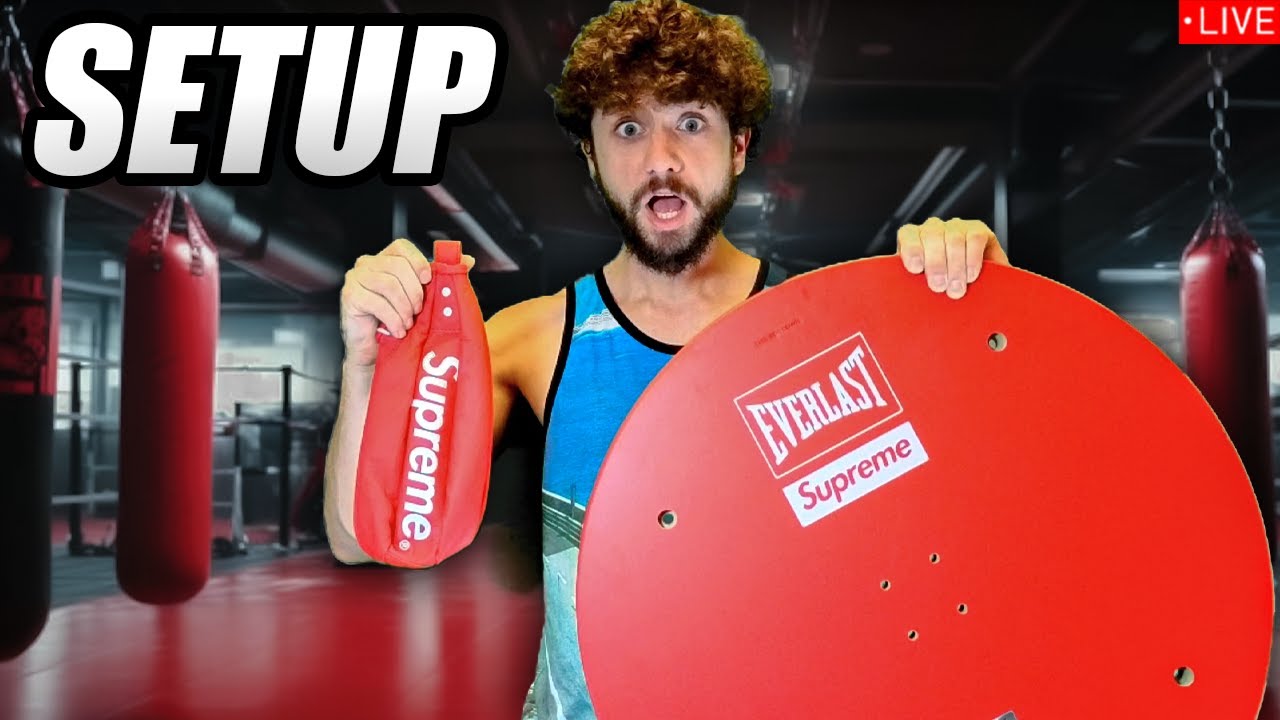 🔴 LIVE - Supreme x Everlast Speed Bag Setup Stream 🥊 (I failed