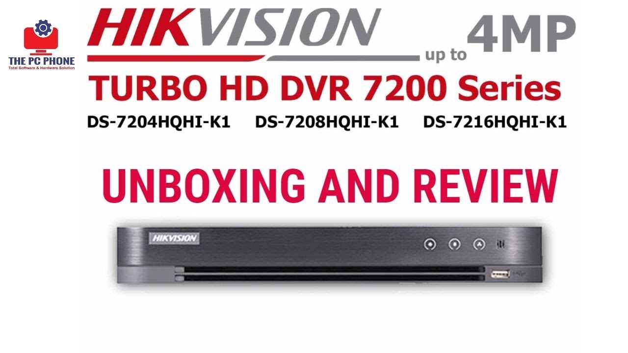 HIKVISION Turbo HD Digital Video Recorder DS-7200 5M CCTV UNBOXING